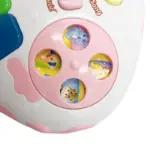 Jucarie muzicala bebe Mini Pianina Vacuta Roz