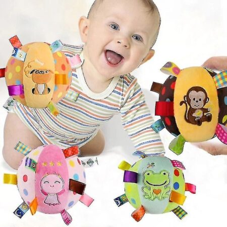 Jucarie senzoriala Mingea cu animalute pentru bebe