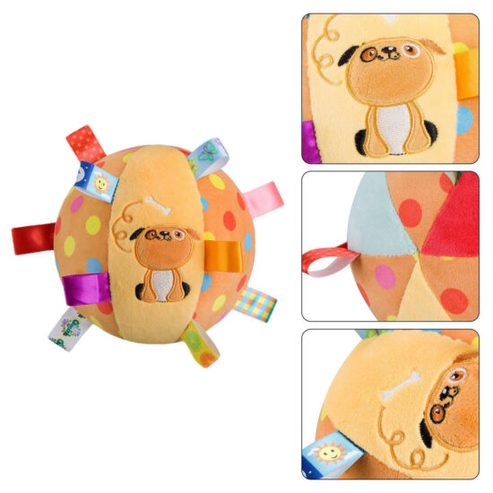 Jucarie senzoriala Mingea cu animalute pentru bebe