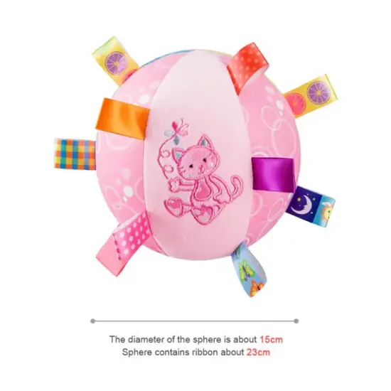 Jucarie senzoriala Mingea cu animalute pentru bebe