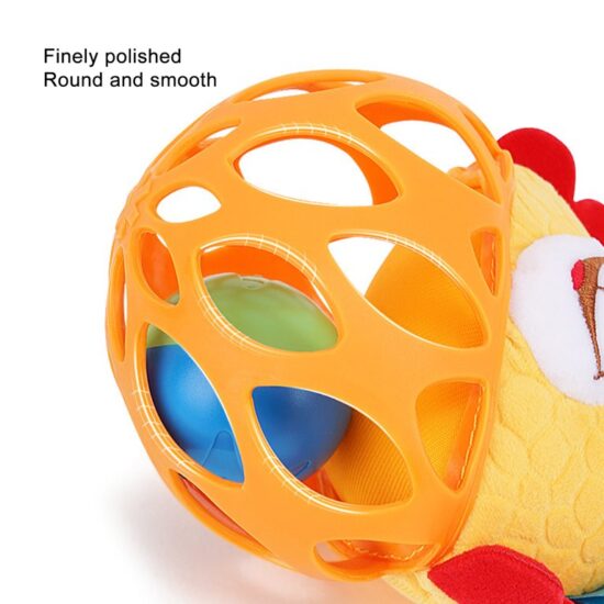 Jucarie senzoriala bebe Mingea zornaitoare animalute