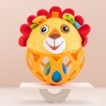 Jucarie senzoriala bebe Mingea zornaitoare animalute