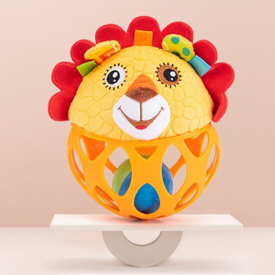 Jucarie senzoriala bebe Mingea zornaitoare animalute