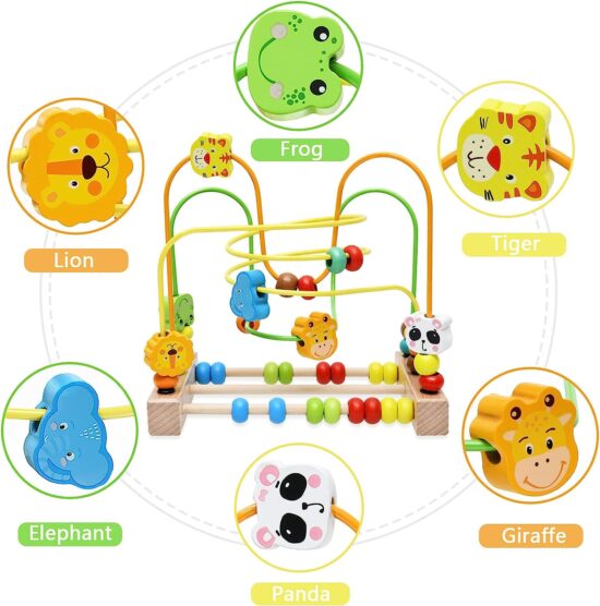 Labirint motric Circuit cu animale Abac cu bile colorate