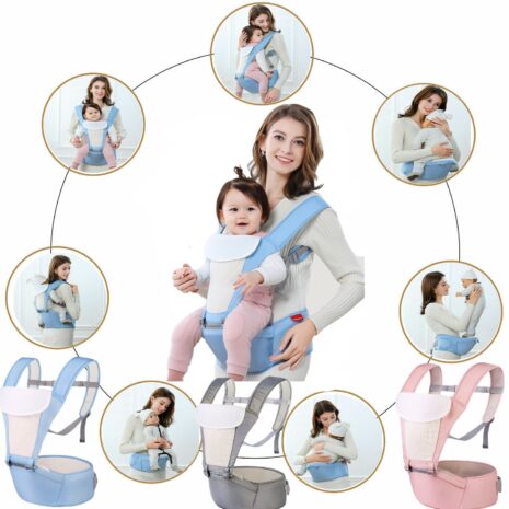 Marsupiu bebe cu scaunel si gluga