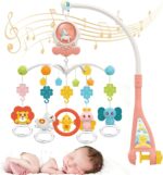 Proiector rotativ bebe Carusel muzical cu zornaitori