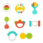 Set 8 Zornaitori bebelusi Jucarii cu diferite texturi