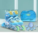 Set Role Reglabile bleu protectii Pozitionarea rotilor 2in1