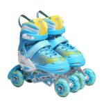 Set Role Reglabile bleu protectii Pozitionarea rotilor 2in1