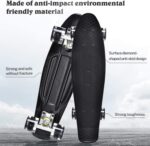 Skateboard Negru copii cu Roti luminoase din silicon