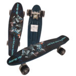 Skateboard Negru cu roti din silicon lumini Pennyboard