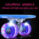 Skateboard Roz copii cu Roti luminoase din silicon