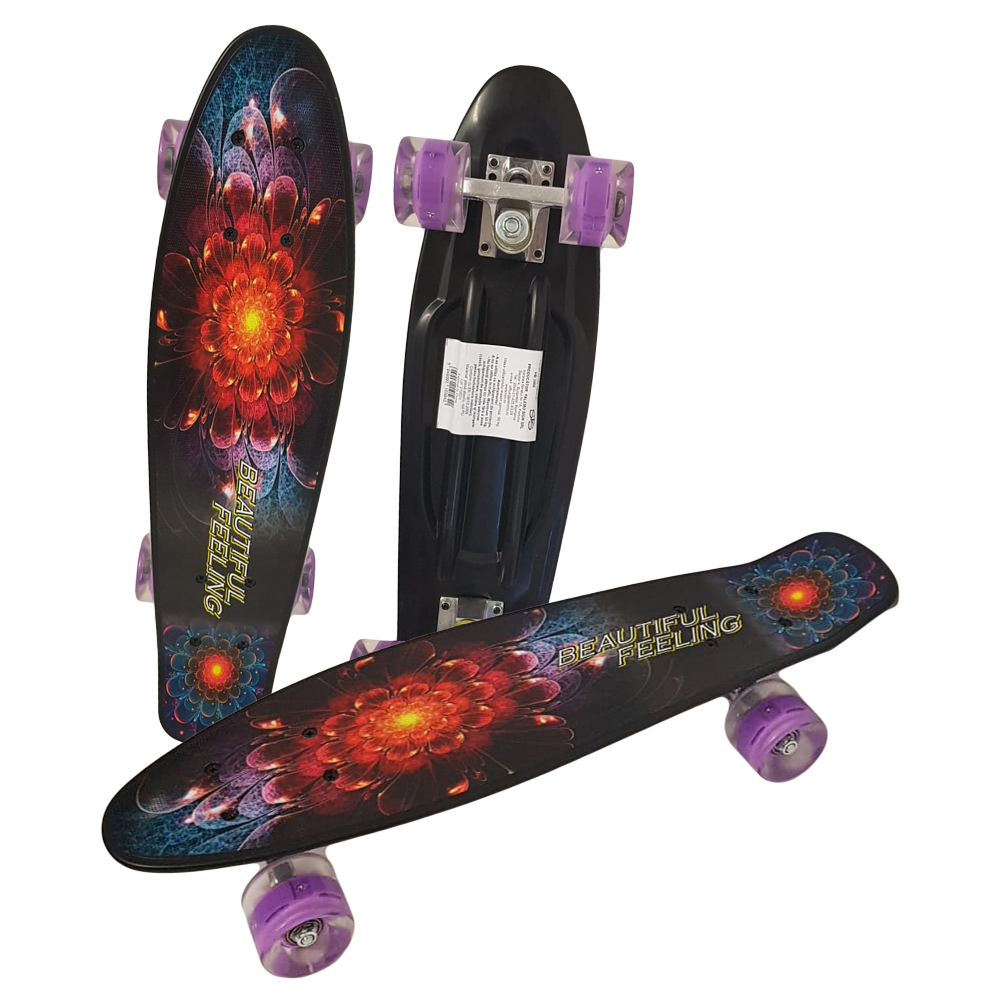 Skateboard cu roti luminoase din silicon Penny Board