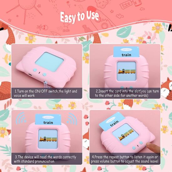 Joc interactiv cititor carduri in limba engleza Kitty Cards reader