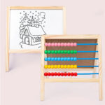 Tablita magnetica Abac cu bile Litere si Cifre cu magnet