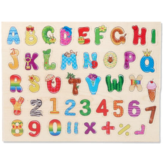 Tablita magnetica Abac cu bile Litere si Cifre cu magnet