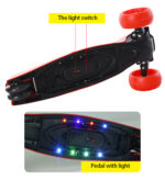 Trotineta 3 roti cu lumini si sunete, pliabila