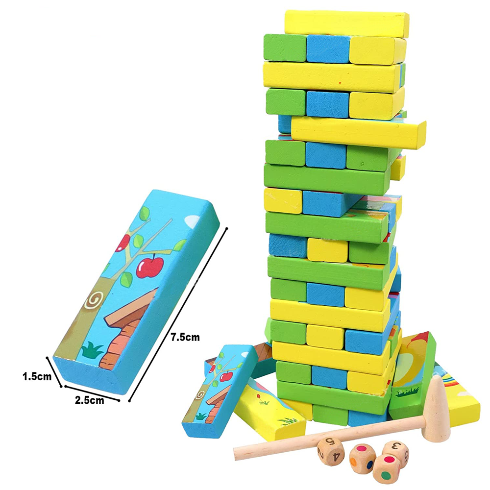 Turnul instabil Jenga Cuburi constructie Puzzle lemn