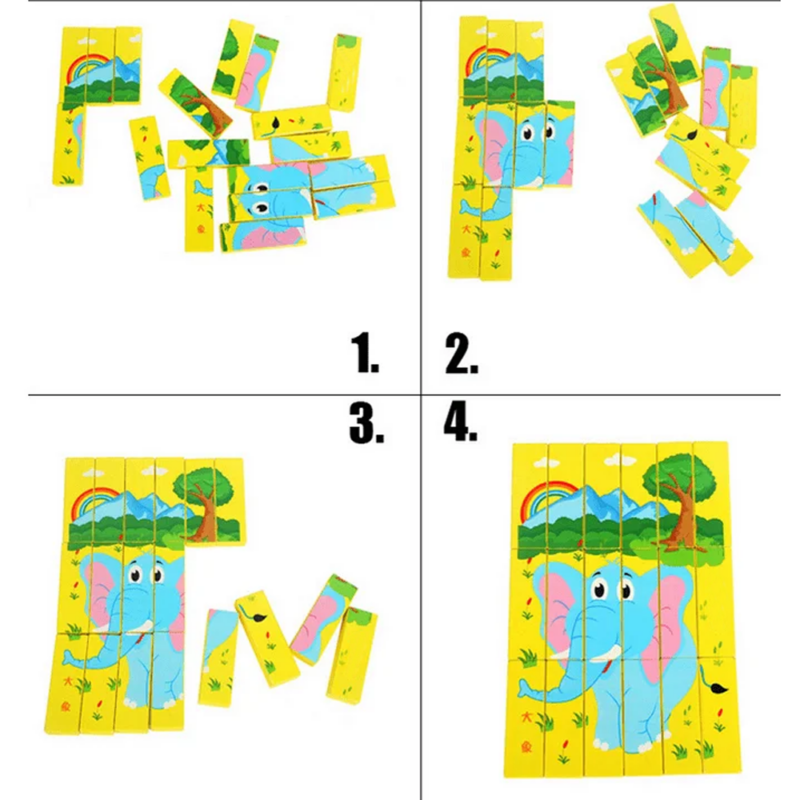 Turnul instabil Jenga Cuburi constructie Puzzle lemn