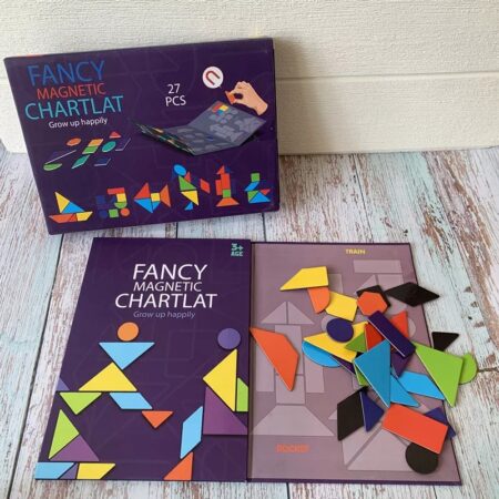 Carte magnetica Tangram Forme geometrice colorate Puzzle