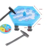 Joc interactiv Capcana Pinguinul pe gheata Puzzle cu ciocanel