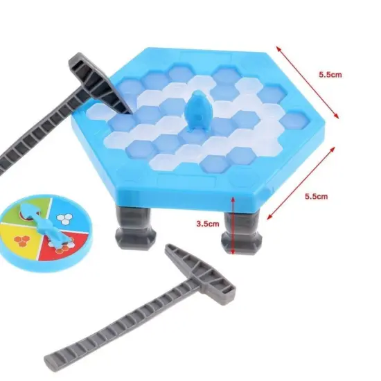 Joc interactiv Capcana Pinguinul pe gheata Puzzle cu ciocanel
