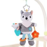 Jucarie dentitie bebelusi Vulpea senzoriala cu texturi diferite