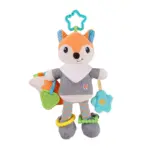 Jucarie dentitie bebelusi Vulpea senzoriala cu texturi diferite