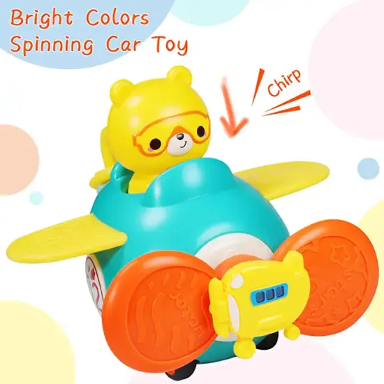 Jucarie interactiva Avionul cu ventuza pentru bebelusi