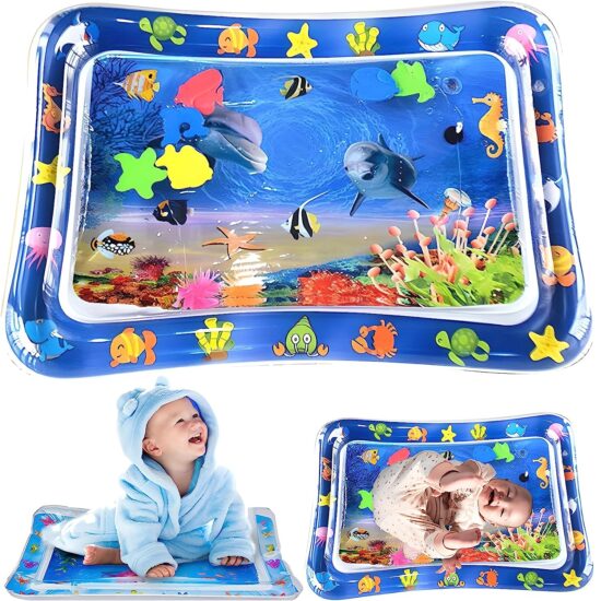 Saltea de joaca bebelusi Perna burtica cu activitati acvatice Saltea de joaca bebelusi Perna burtica cu activitati acvatice