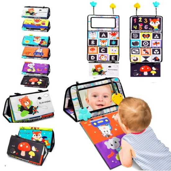 Set Carte si Covoras pliabil cu activitati Jucarie senzoriala burtica Set Carte si Covoras pliabil cu activitati Jucarie senzoriala burtica