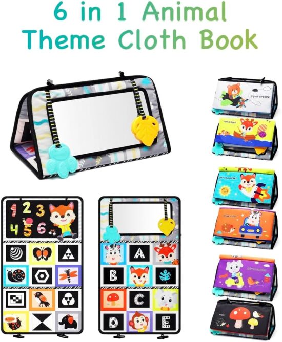 Set Carte si Covoras pliabil cu activitati Jucarie senzoriala burtica