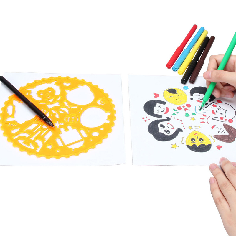Spirograf joc de creatie pentru copii set cu sabloane