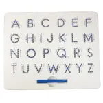 Placa lemn Montessori reversibila Trasare Litere si Cifre