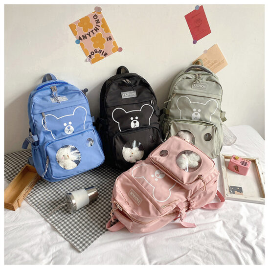 Ghiozdan Ursulet Rucsac adulti Elevi Geanta liceu reglabil copii