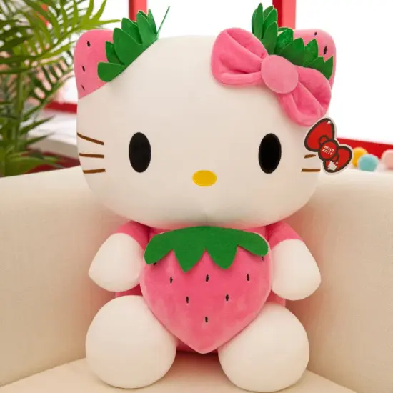 jucarie-plus-hello-kitty-roz-pisicuta-cu-rochita-fundita-20cm