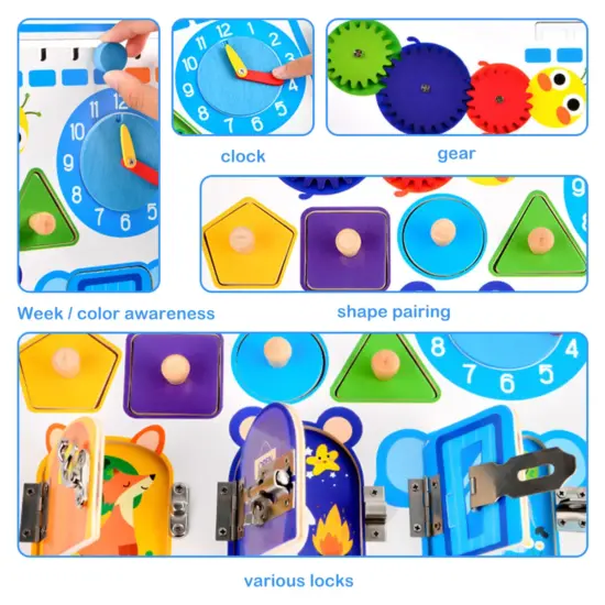 placa-senzoriala-lemn-incuietori-si-forme-geometrice-ceas