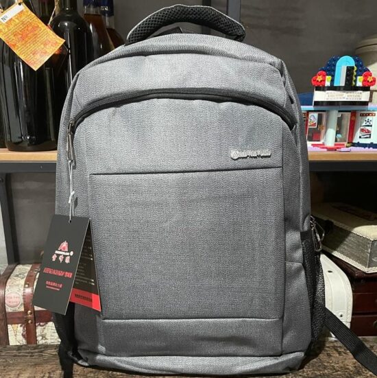 rucsac-laptop-gri-ghiozdan-cu-2-compartimente-impermeabil