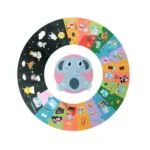 Puzzle-circular-cu-Animalute-Culori-Nuante-diferite-24-piese