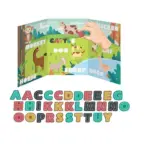 Puzzle magnetic Ortografia limbii engleze Asociere animale