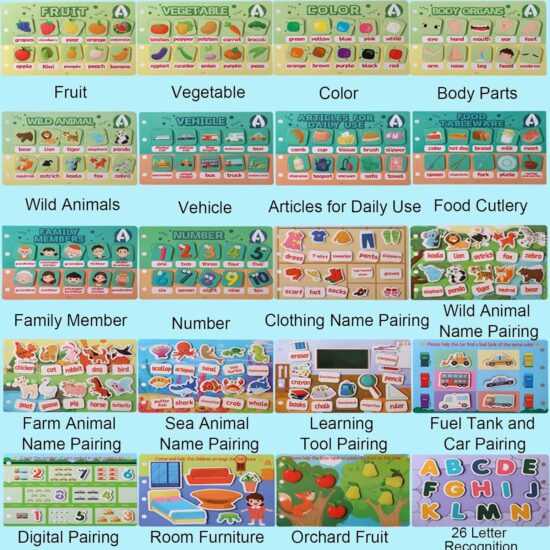 Quiet Book Carte cu activitati cu stickere The Busy Book