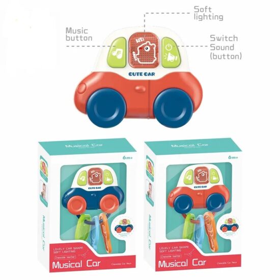 jucarie-senzoriala-masina-cu-chei-breloc-muzical-si-dentitie-bebe