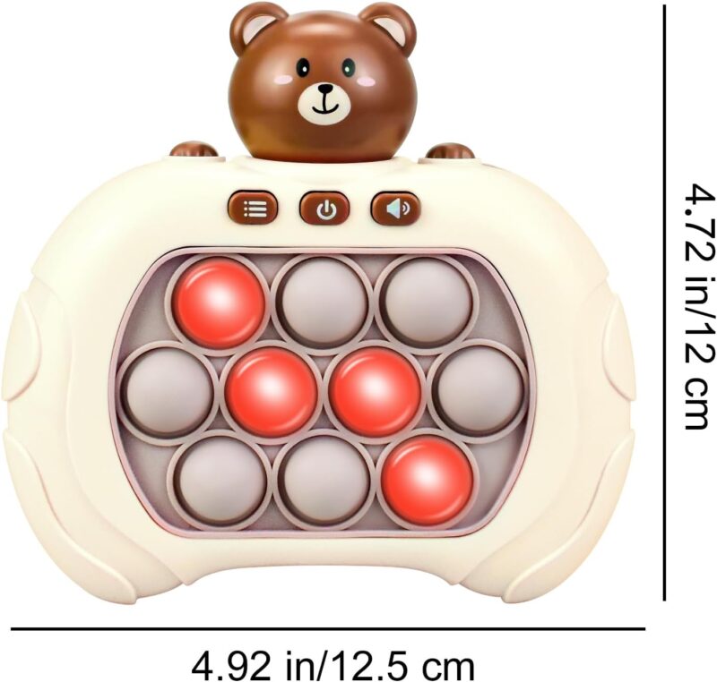 Pop it electronic jucarie senzoriala copii Ursulet consola portabila