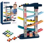 pista-cu-masinute-numerotate-circuit-cu-parcare-7-trasee-colorate