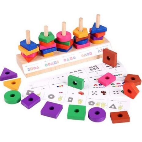 sortator-montessori-forme-geometrice-cu-carduri-5-coloane