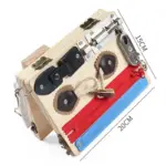 tabla-senzoriala-lemn-placa-montessori-busy-board-spinner