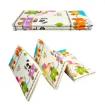 Covoras de joaca pliabil Trenuletul cu animale Padurea fermecata