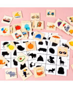 Joc memorie Puzzle educativ potrivire-asociere Jocul umbrelor