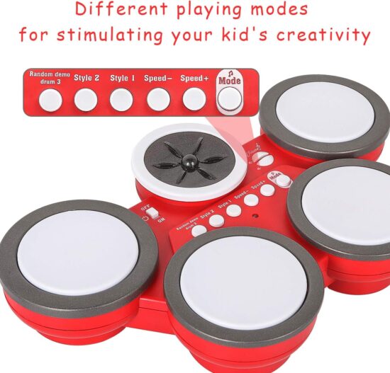 Jucarii copii Toba electrica Instrument muzical cu volum reglabil