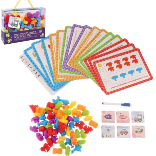 joc-sortare-asociere-culori-vehicule-clasificare-animale-cartonase